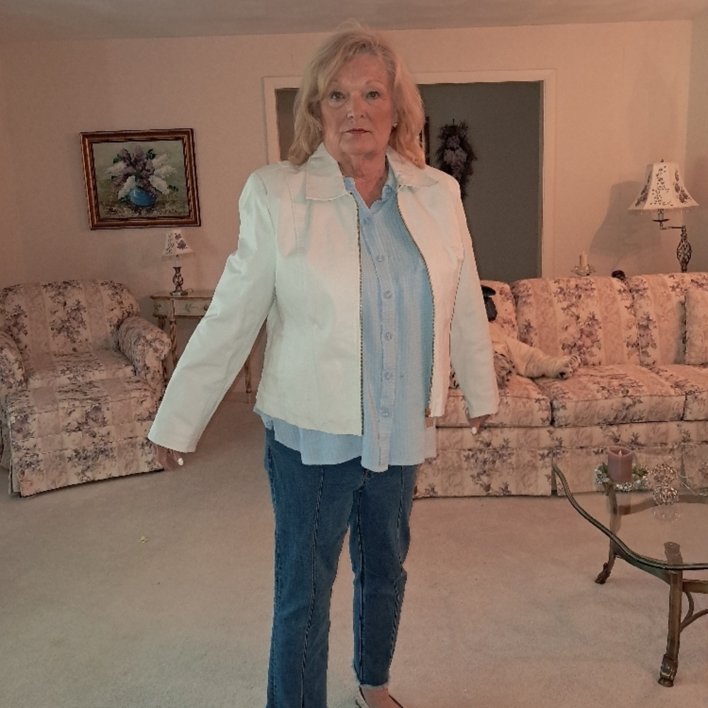 White Textured Blazer Lightweight Suit Jacket